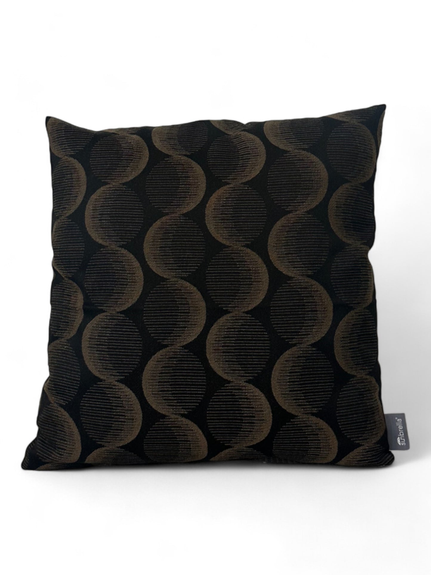 Sunbrella sierkussen 45x45 Jacquard circle walnut